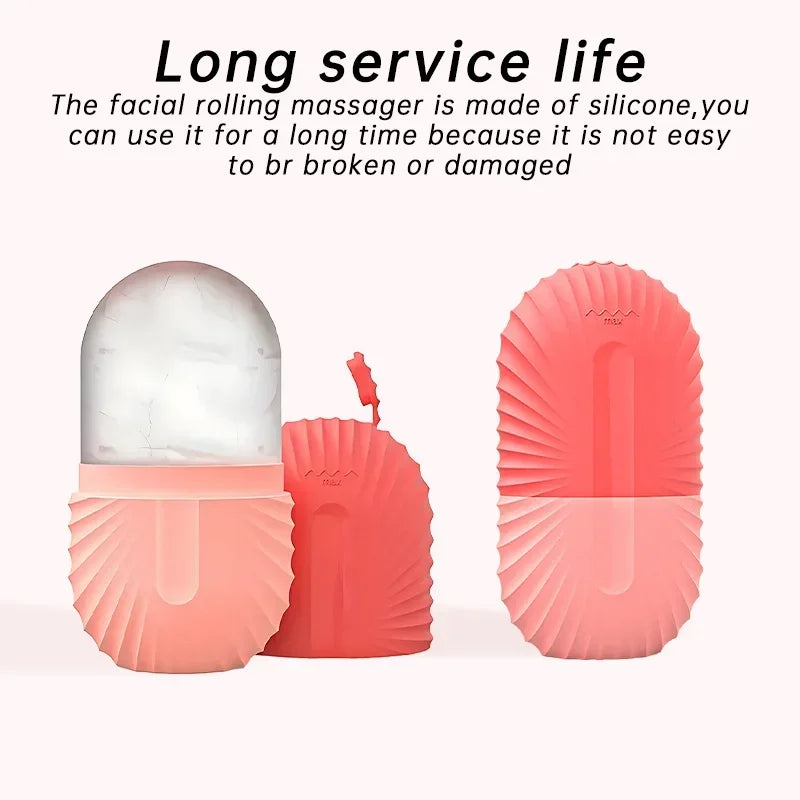 Facial Ice Cube Mold Silicone Freezing Beauty Lifting Ice Face Tool