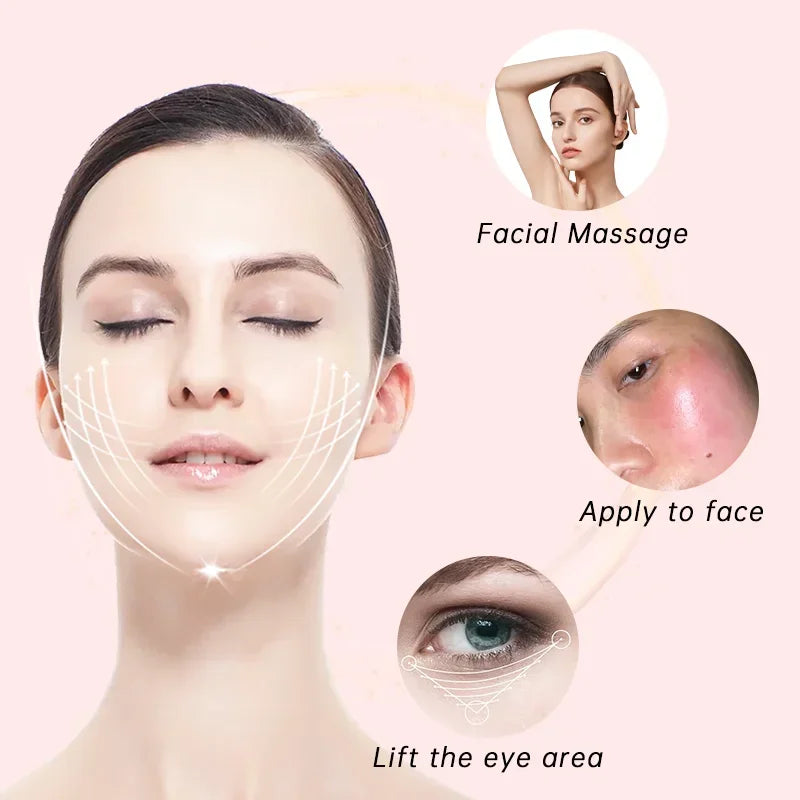 Facial Ice Cube Mold Silicone Freezing Beauty Lifting Ice Face Tool