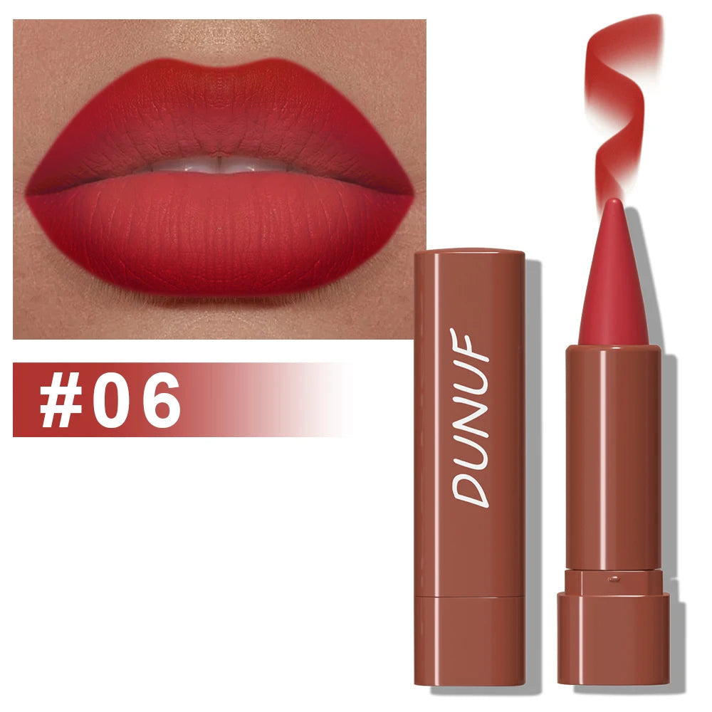 Gradient Lip Liner Pen with Matte Velvet Finish Smooth Lipstick