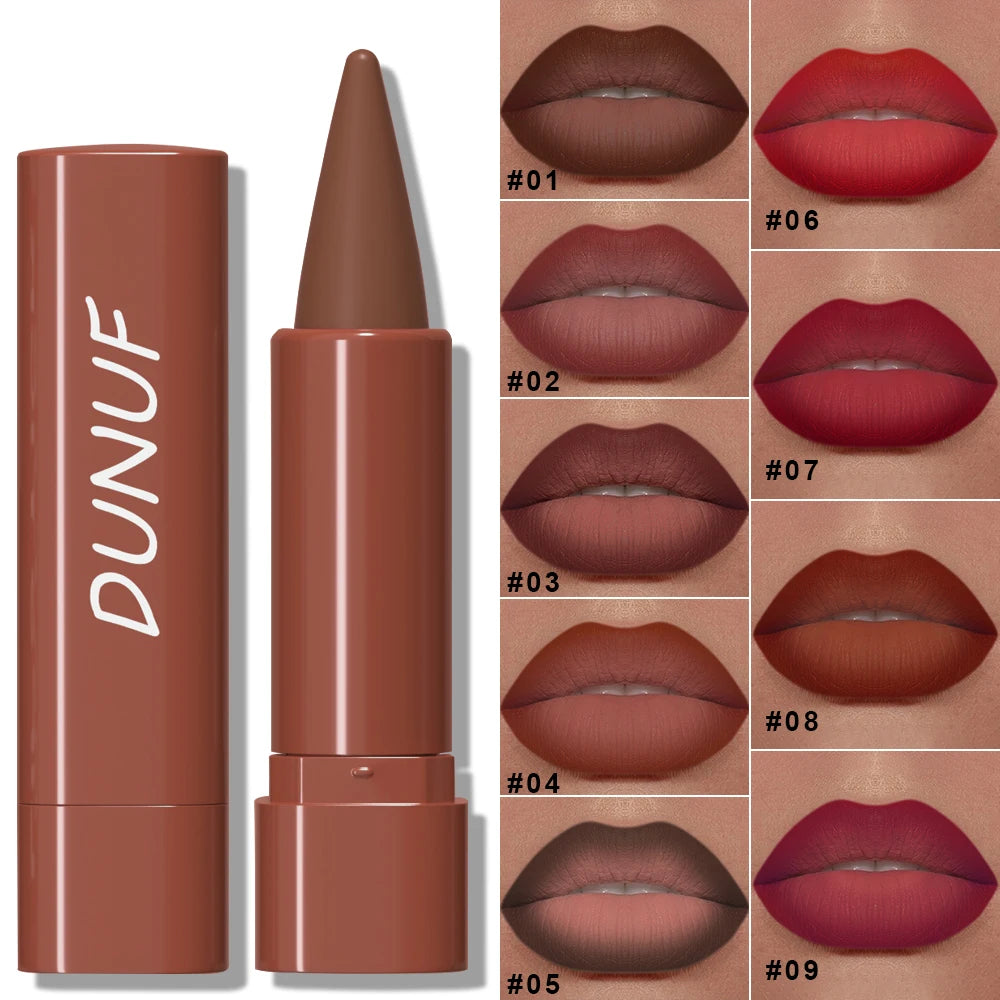 Gradient Lip Liner Pen with Matte Velvet Finish Smooth Lipstick