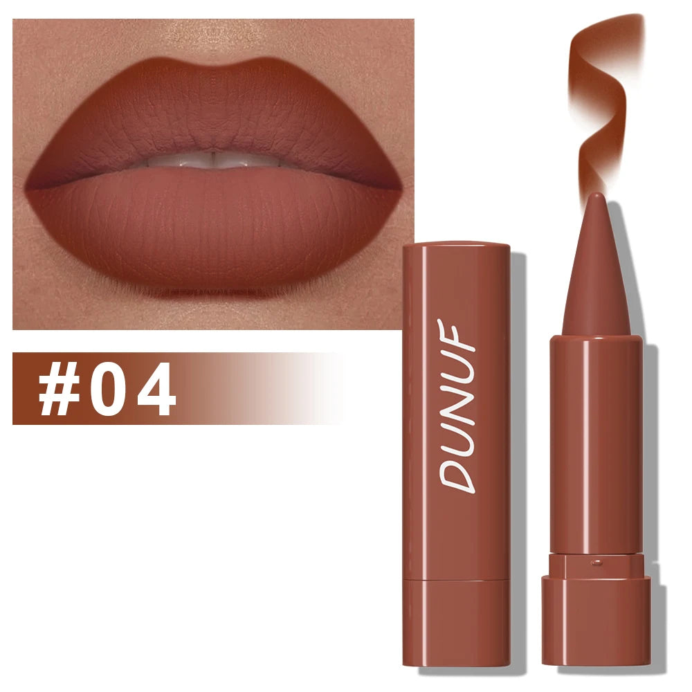 Gradient Lip Liner Pen with Matte Velvet Finish Smooth Lipstick