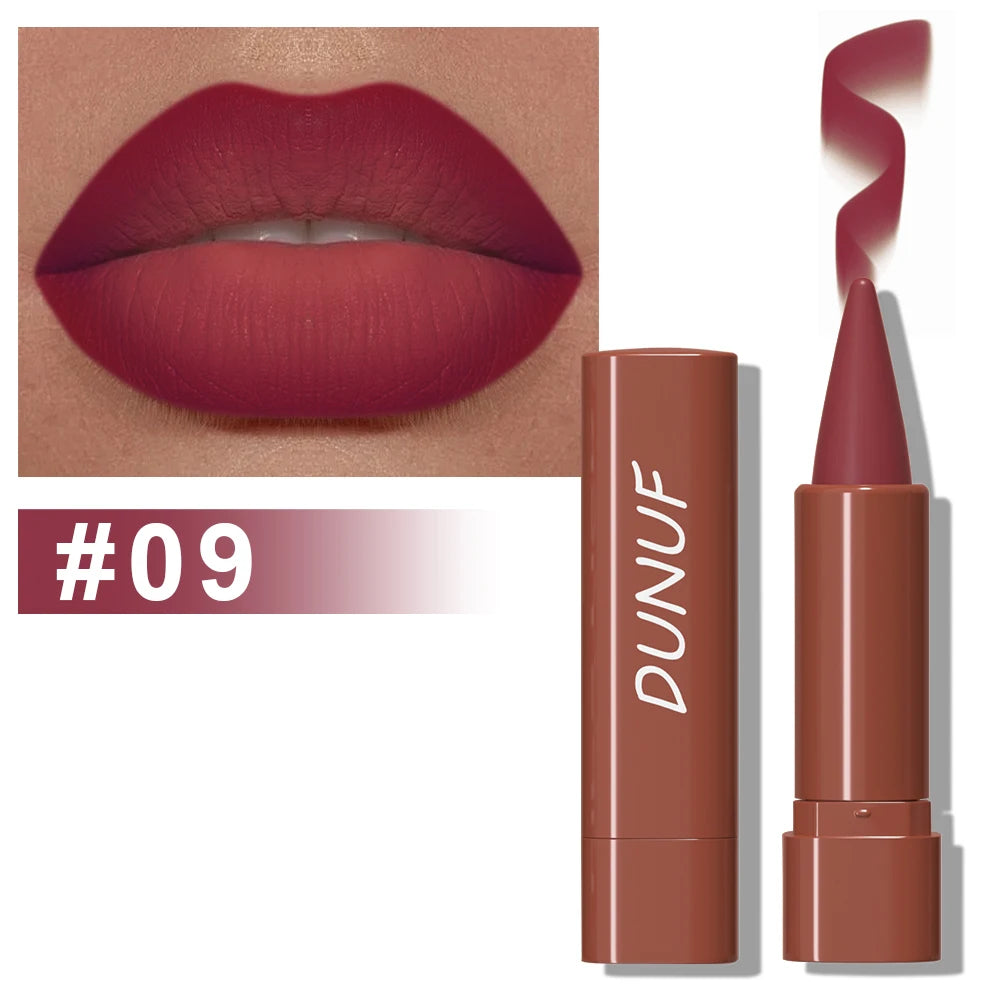 Gradient Lip Liner Pen with Matte Velvet Finish Smooth Lipstick
