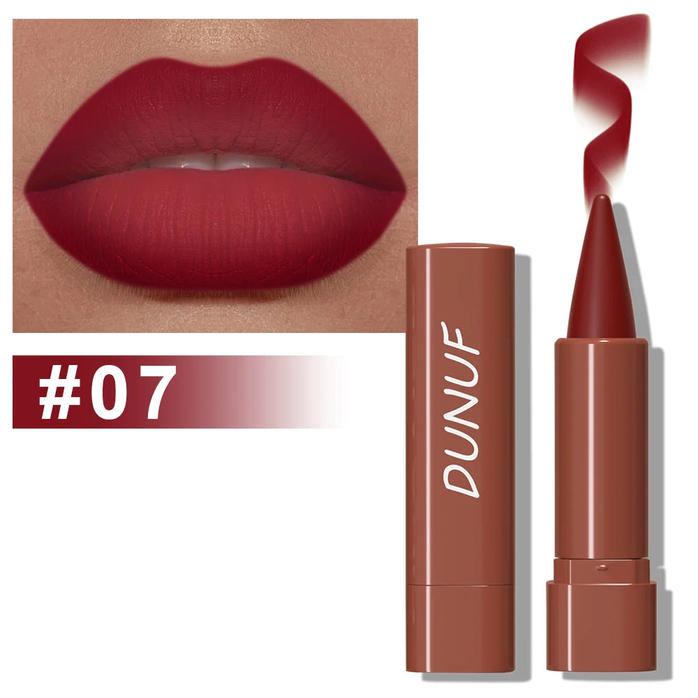 Gradient Lip Liner Pen with Matte Velvet Finish Smooth Lipstick