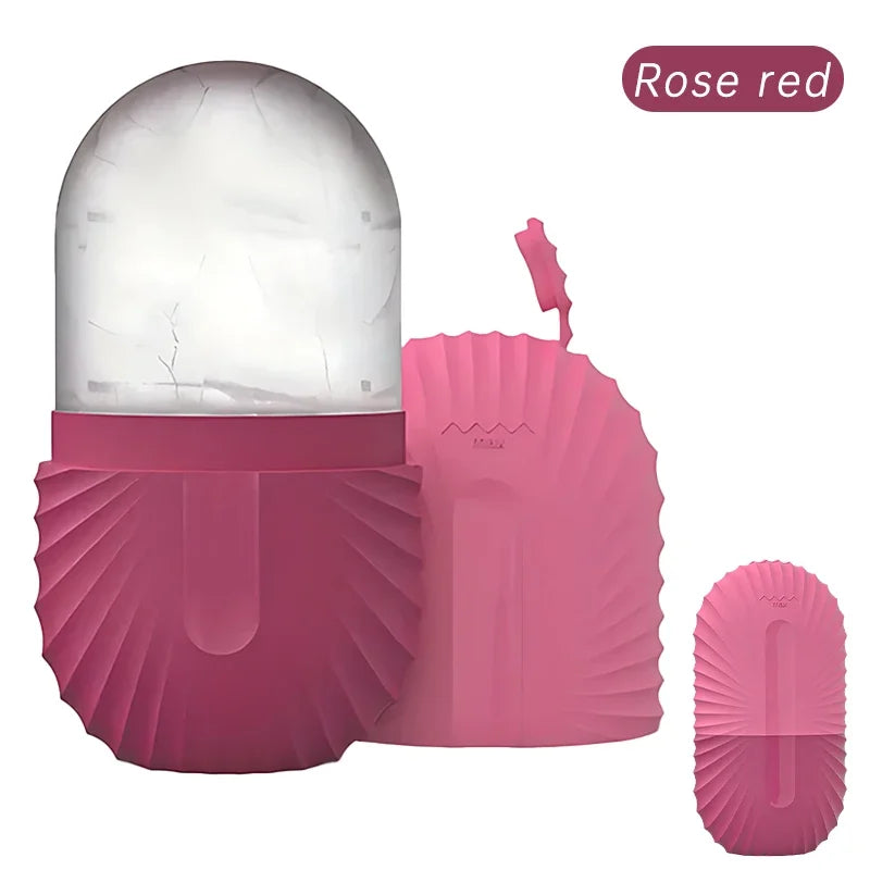 Facial Ice Cube Mold Silicone Freezing Beauty Lifting Ice Face Tool