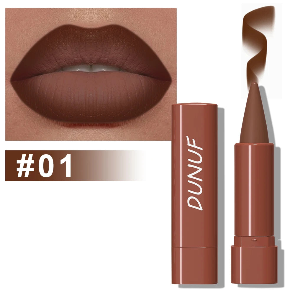 Gradient Lip Liner Pen with Matte Velvet Finish Smooth Lipstick