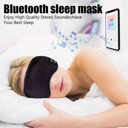 Sports Sleeping Headband Elastic Wireless Headphones Music Eye Mask